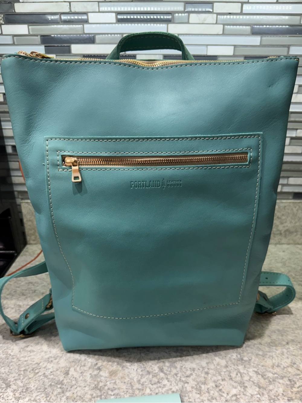 Portland Leather Optical Laptop Backpack